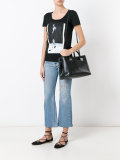 perforated trim tote bag 