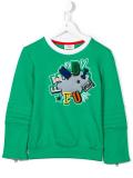 logo cloud patch sweatshirt