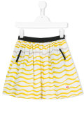 waves print skirt