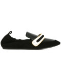 metallic vamp mocassins