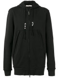 open seam zipped hoodie