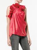 ruffle one-shoulder top