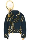 studded jacket key ring