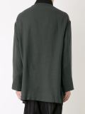 高领双排扣夹克