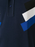 panelled polo shirt