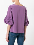 frilled sleeve top