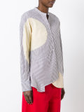 asymmetric striped shirt