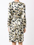 v-neck printed dress