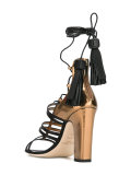 tassel wrap sandals