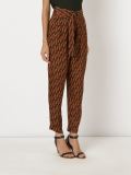 belted high waist trousers