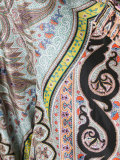 paisley print hooded jacket