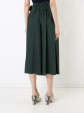 drawstring flared skirt 