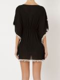 v-neck embroidered kaftan