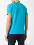 contrast polo shirt