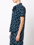 shortsleeved floral blouse