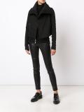 wide collar fitted jacket