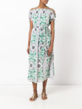 laced shoulder dress
