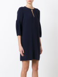 blouse flared dress