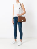 logo buckle shoulder bag 