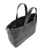 contrast trim tote