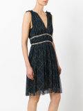 printed plunge dress