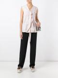 drawstring waist blouse