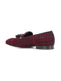 tasselled woven slippers
