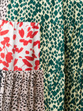 floral print A-line skirt