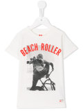 beach roller print T-shirt