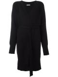 'M' belted cardi-coat