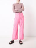 flared cropped trousers