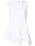 ruffled hem tank top