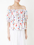 printed off shoulder blouse 
