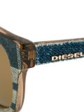 square striped print sunglasses