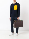 coloured-stud briefcase