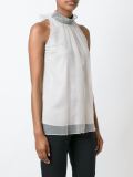 metallic trim top