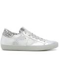 leopard print detail sneakers 