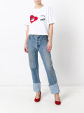 oversized wink T-shirt