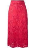 double lace skirt