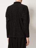 pleated band collar shirt 