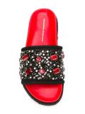 embellished flat sandals
