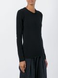 ribbed trim jumper