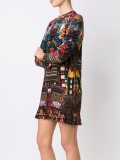 all-over Japanese print dress