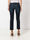 stonewashed cropped jeans