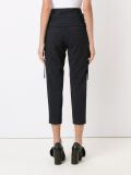 pinstripes cropped trousers