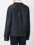 zipped denim jacket