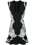 lace appliqué minidress