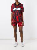 snakeskin print football top