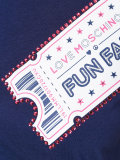 ticker print T-shirt
