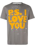 splatter print T-shirt